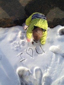 Baby snowtime