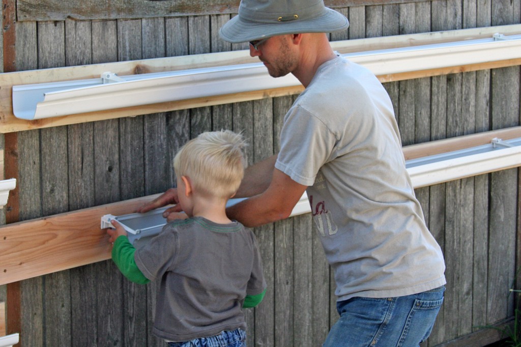 Adding the gutters