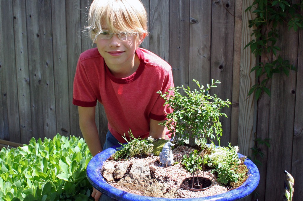 Owen and his Gnome Garden