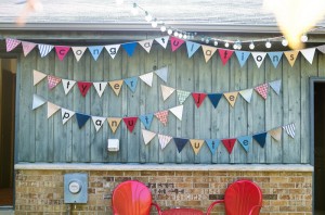 Paper pennant banner