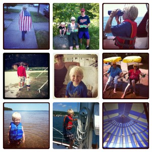 Collage of photos taken in Bayfield, WI