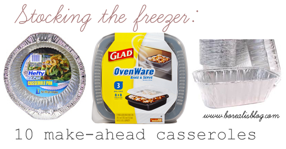 ten casseroles