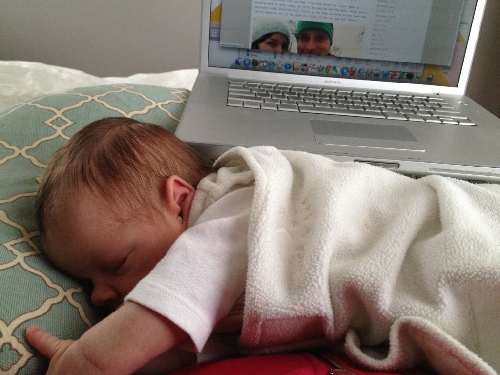 Baby with laptop