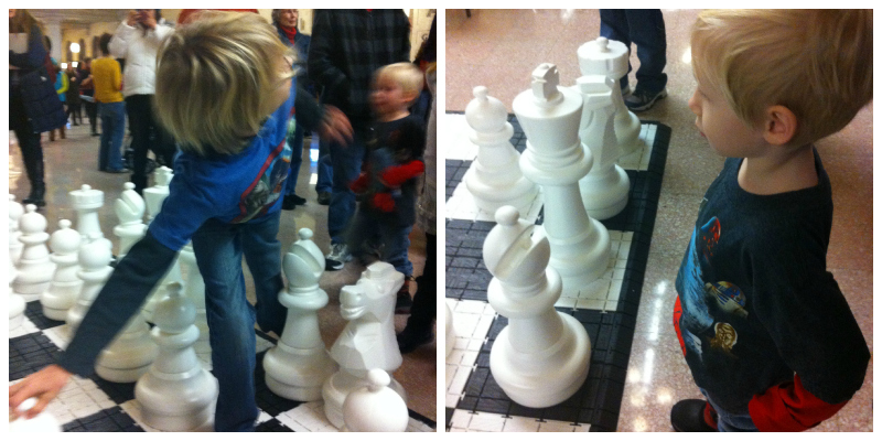 boys chess collage