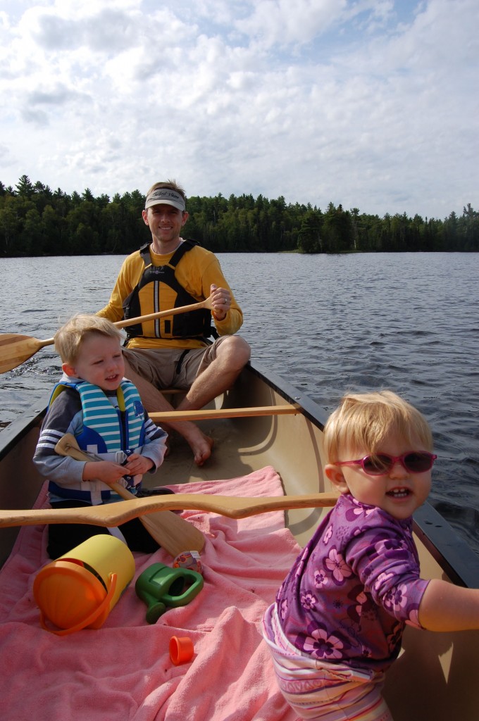 canoeing with toddlers