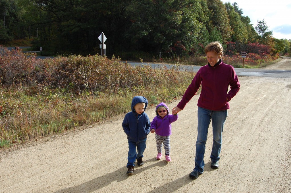 fall cabin walk