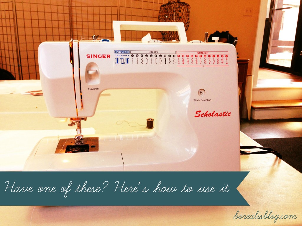 sewing machine at a sewing machine class