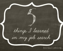 five things I learned in my job search