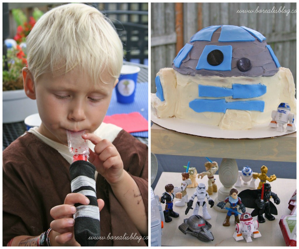 star wars cake collage