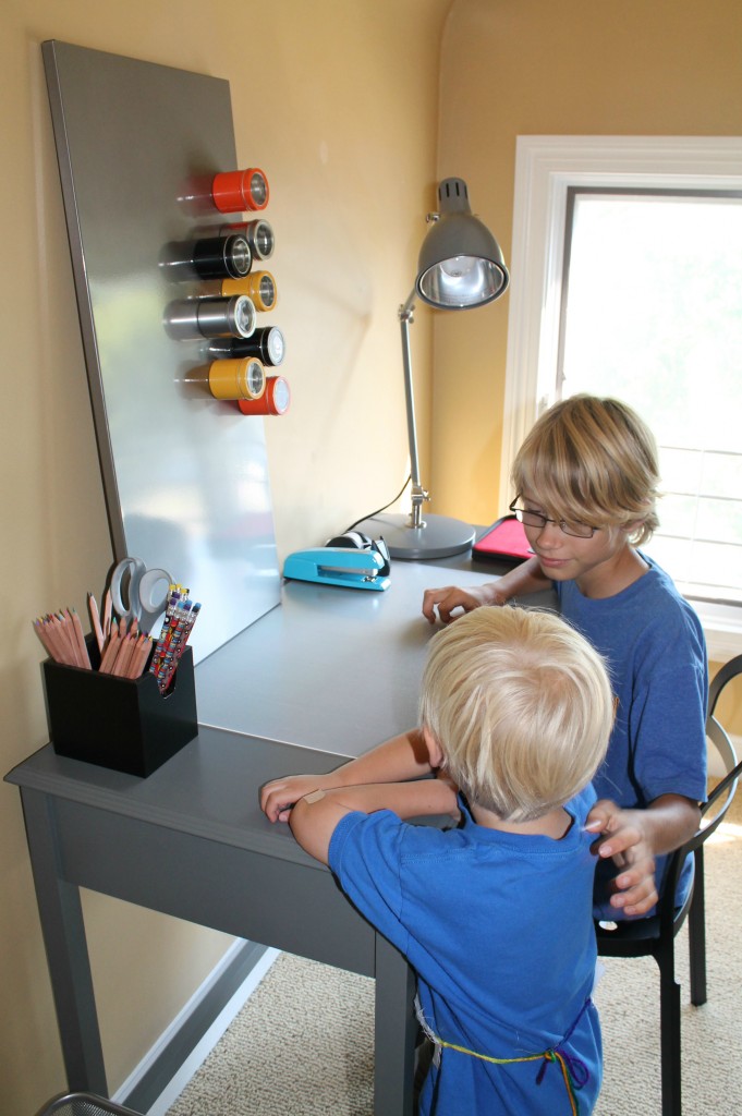 boys at the desk