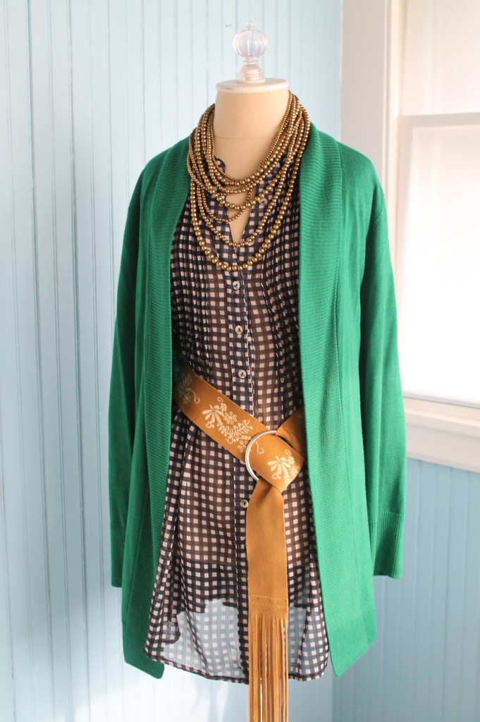 check green cardi