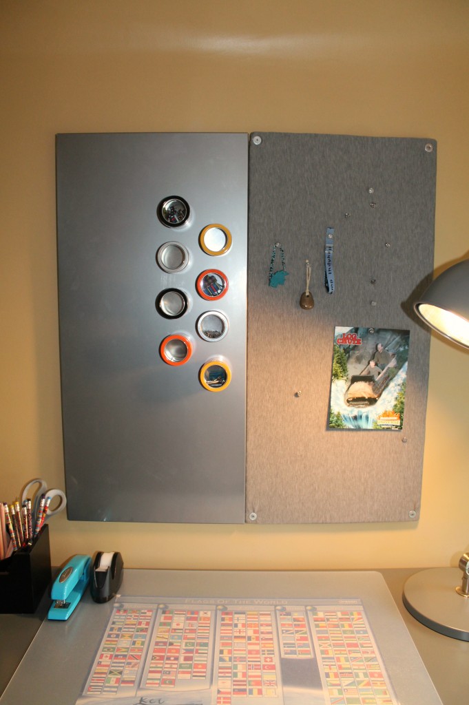 magnet and pin board