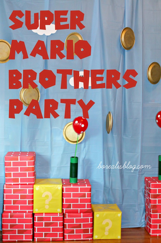 Super Mario Brothers Backdrop words copy