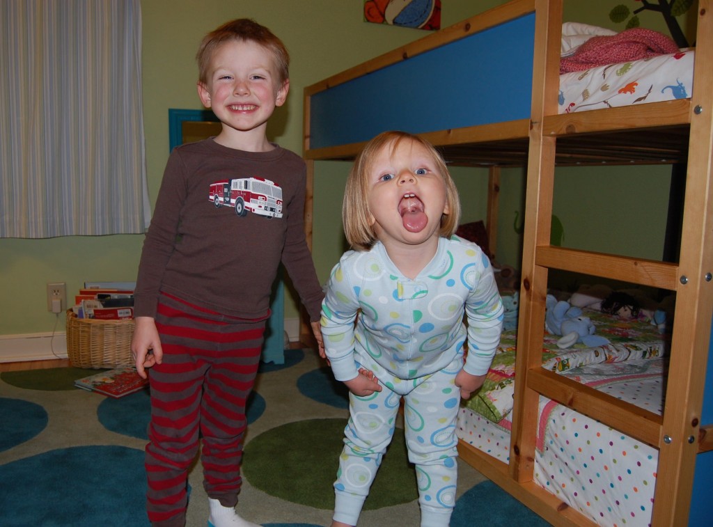 two kids sharing a bedroom