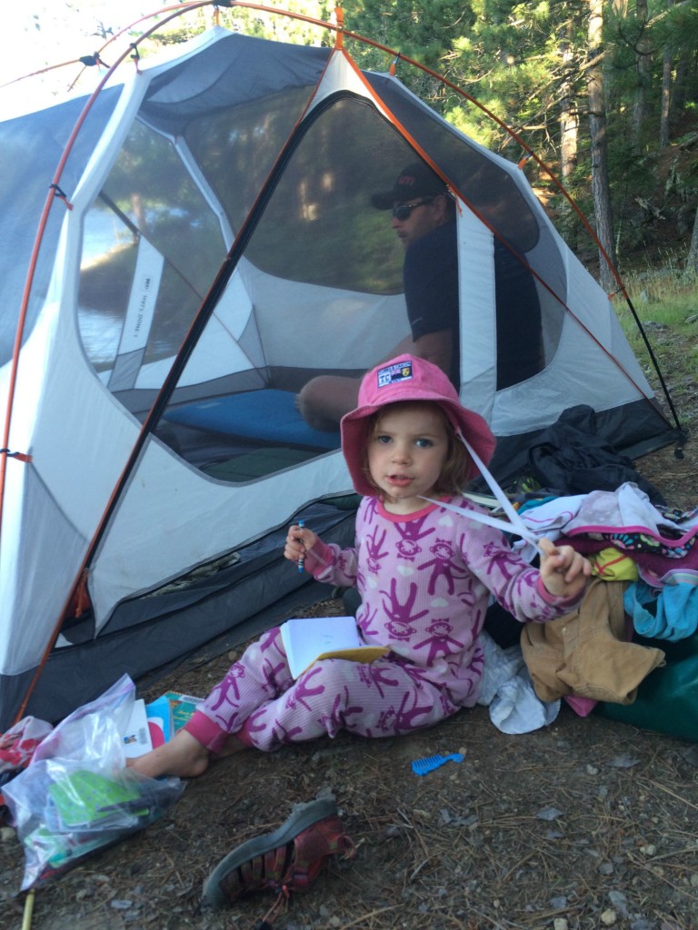 BWCA camping with two year old